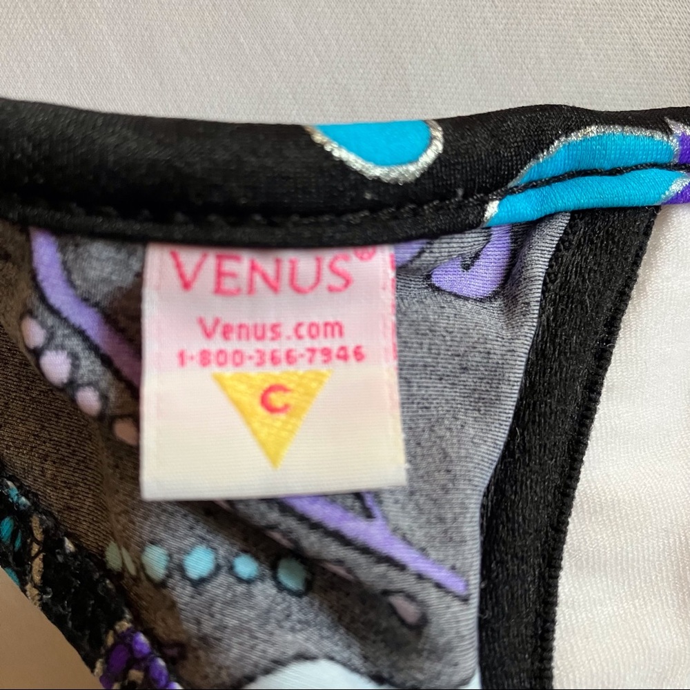 Womens VENUS Bikini Size Top C(size chart photo incl.)Bottom 14 Blk,blue,purple - Picture 4 of 11